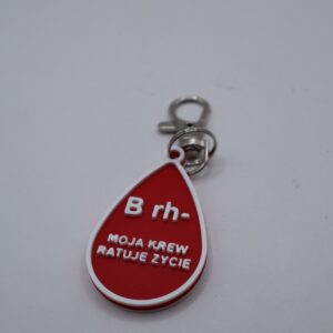Brelok HDK – „Moja krew ratuje życie”- B rh-